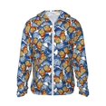 thumbnail image 1 of Balery Colorful Butterfly1 Sudadera ligera de manga larga con capucha y protección solar UPF 50+ para hombre y mujer, ideal para pesca y running-Small, 1 of 7