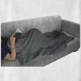 thumbnail image 6 of Grey Soft Flannel Fleece Throw Blanket, Digital Creation of an Abstract Dark Colored Background Classical Print, Cozy Plush for Indoor and Outdoor Use, 50" x 60", Sage Green Grey Teal, by Ambesonne, 6 of 6