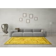 thumbnail image 3 of Ahgly Company Machine Washable Indoor Rectangle Persian Yellow Traditional Area Rugs, 5' x 8', 3 of 4