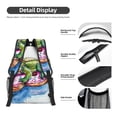 thumbnail image 4 of Salouo Alligator Donut Pool Float Print Laptop Backpack 16.5'' Daypack Carry On Backpack for Men Women Outdoor Bag Laptop Sleeve and Dual for Weekender/Business/Hiking-One Size, 4 of 6