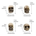 thumbnail image 2 of Eoozwa 40 PCS Halloween Mini Skull Heads Decoration, Resin Miniature Decorative Skulls Halloween DIY Resin Skeleton Head Figurines for Halloween Vase Filler Trick Toy Party Table Decor, 2 of 9