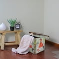 thumbnail image 2 of Northlight 15" Decorative Vintage Dress and Fashion Collapsible Wooden Storage Ottoman, 2 of 5
