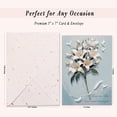 thumbnail image 2 of Christian Sympathy Card with Envelope, 5x7 Inch Elegant White Lily Design \u2013 Religious Comfort Prayer Message, Condolence Card, Smudge-Free Cardstock - Single Card, 2 of 8