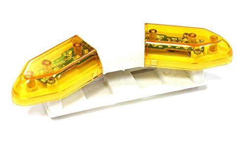 Integy RC Model Roof Top Alloy Armor Protection Plate Mit LED-Beleuchtung – Für 1/10 Scale Crawler (148 Mm Breite)