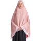 thumbnail image 1 of wonima44 Muslim High Stretch Hijab Pure Color Half-body Cover Hijab with Lace for Praying, 1 of 1