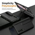 thumbnail image 5 of Rugged Phone Case for Samsung Galaxy Z Fold 4, Heavy Duty Shockproof Camera Lens Protection Hand Strap Kickstand Anti-Slip Drop Protective Case Cover for Samsung Galaxy Z Fold 4, Black, 5 of 7