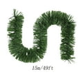 thumbnail image 2 of Green Christmas Tinsel Garland, 50 Feet Each, Thick Metallic Holiday Decoration for Indoor & Outdoor Use, Perfect for Tree, Mantel, Staircase, Party and Festive Winter Home Decor, 2 of 2