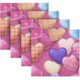 thumbnail image 5 of Coolnut Valentine's Day Love Heart Cloth Napkins Set of 1,Reusable Washable Polyester Dinner Table Napkins for Family,Kitchen,Dining,Party Decor, 5 of 7