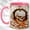 Pink, variant on Glowing Skull Coffee Mug, Lava Horror Mug, Ceramic 11 oz