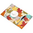 thumbnail image 3 of EREHome Set de 6 Sets de Table Érable Coloré Automne, Protecteur de Table 12x18 Pouces, 3 of 5