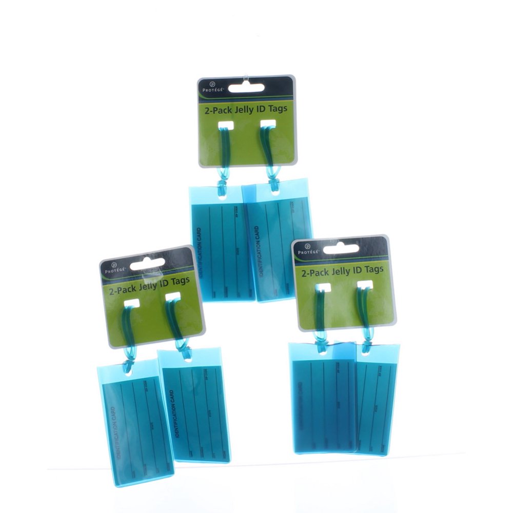 Travel Smart by Conair Blue Jelly ID Luggage Tags, 6 Count Walmart