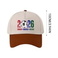 thumbnail image 6 of OAVQHLG3B 2026 Soccer Fan Cap，Classic Baseball Caps, USA, CAN, MEX Baseball Hat, Adjustable Unisex Fit, Breathable Cotton, for Soccer Supporter, 6 of 6