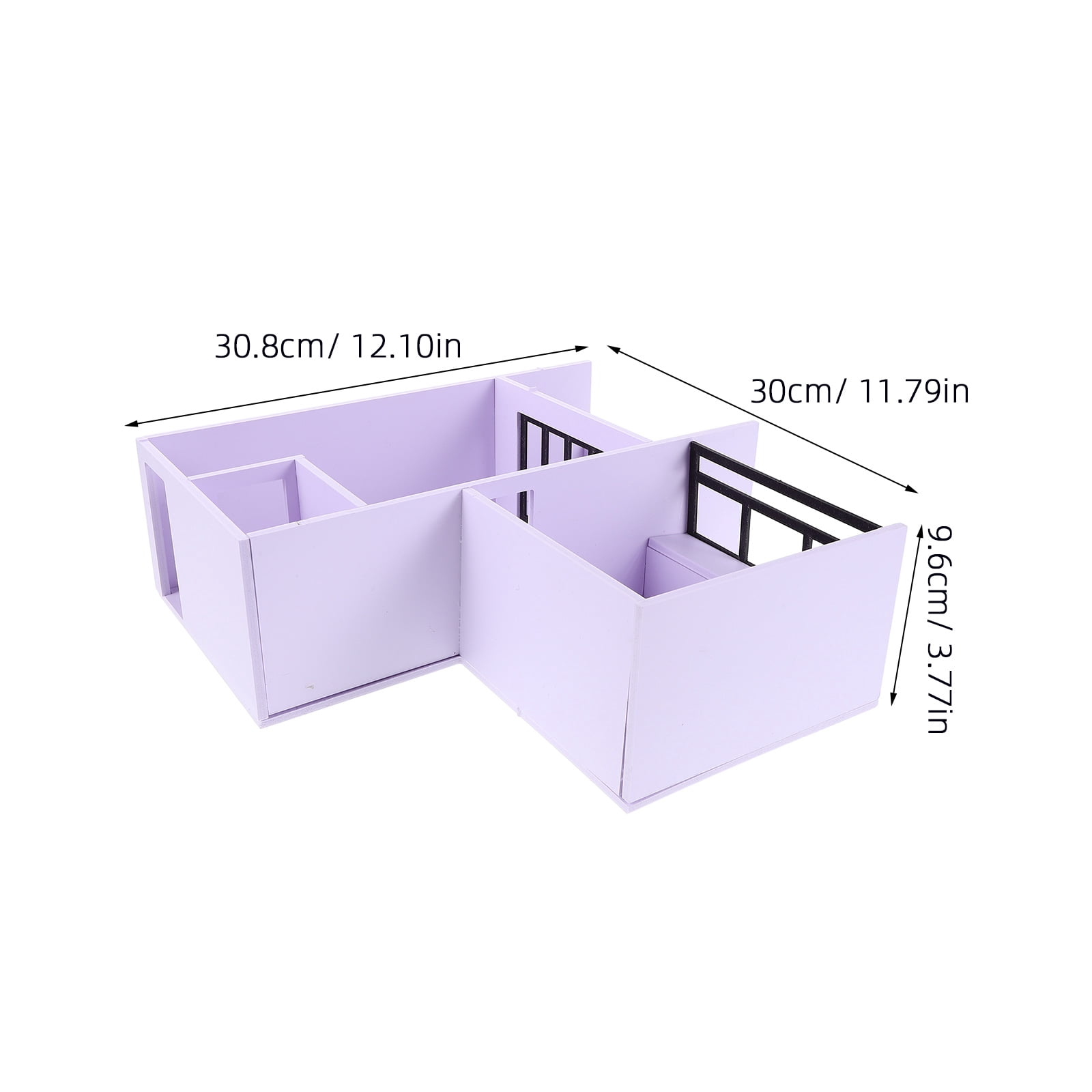 HONMEET 1/25 Scale Apartment Model Building Kit, White PVC Acrylic, Easy to Assemble for Family Fun and Projects