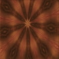 thumbnail image 1 of Ahgly Company Indoor Square Patterned Mahogany Brown Area Rugs, 8' Square, 1 of 6