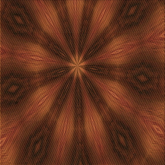 Ahgly Company Machine Washable Indoor Square Transitional Mahogany Brown Area Rugs, 4' Square