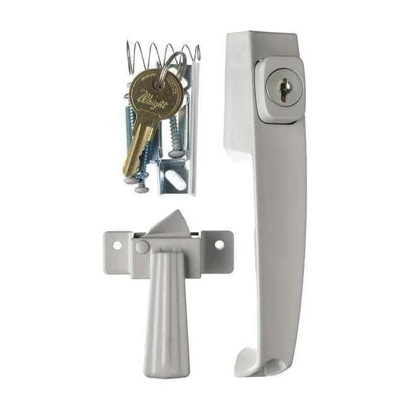 Wright Products Keyed Push Button Latch, Aluminum VK333X3