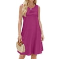 thumbnail image 2 of Fantaslook Pleated Tank Dresses for Women Fashion Summer Sleeveless Sundress Casual Beach Dress with Pockets, 2 of 8