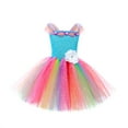 thumbnail image 5 of MHFRRA Girl Dress Sparkly Rainbow Girls Tutu Dress with Sequins Mesh Party Gown for Toddler Kids Fancy Occasion, 5 of 5