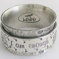 thumbnail image 4 of I am Enough Letter Handmade Vintage Ring Loyal Love Men Women Fashion Jewelry, 4 of 6