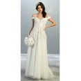 thumbnail image 1 of Off Shoulder Ivory Bridal Gown, 1 of 4