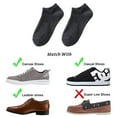 thumbnail image 3 of Men No Show Socks 8 Pairs Invisible Cotton Socks Non Slip Short Socks Comfortable and breathable, 3 of 5