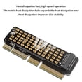 thumbnail image 4 of M2 NVMe Adapter Card M2 SSD NVME to PCIE 4.0 X4 Riser Card Hard Drive Adapter Supports MKEY Adapter for 1U Server, 4 of 8