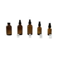 thumbnail image 3 of Mist spray/ Glass Medicine Bottle, Amber Boston Brown Round Bottles 1OZ. 6Pack - For Essential Oils, Scents, Travel, Perfume Kitchen, Bath, Cooking, Labs, Laundry, Cosmetic.- Re-Usable -By Katzco, 3 of 4