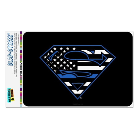 Superman Thin Blue Line Flag Shield Logo Home Business Office Sign