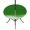 Green, variant on Round Outdoor Tablecloth with Umbrella Hole and Zipper, Ombre Waves Tablecloth with Elastic Waterproof, Abstract Art Gradient Brown Modern Patio Table Covers for 31" - 35" Picnic Pool Tables