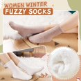 thumbnail image 3 of Womens Fuzzy Socks Soft Cozy Fluffy Slipper Socks Winter Warm Plush Sleeping Christmas Socks 5 Pairs, 3 of 6