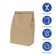 thumbnail image 2 of Karat Brown Paper Bags, 8 lb, 1,000 ct – Kraft Grocery, Lunch, and Takeout Bags, Bulk Pack, 2 of 13