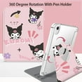 thumbnail image 6 of Kawaii Sanrio Kuromi Case For iPad Air 4 5 10.9 Mini 4 5 6 Pro 11 Inch 8th 7th Gen 10.2 Silicone Protective Cover With Pen Slot, 6 of 10