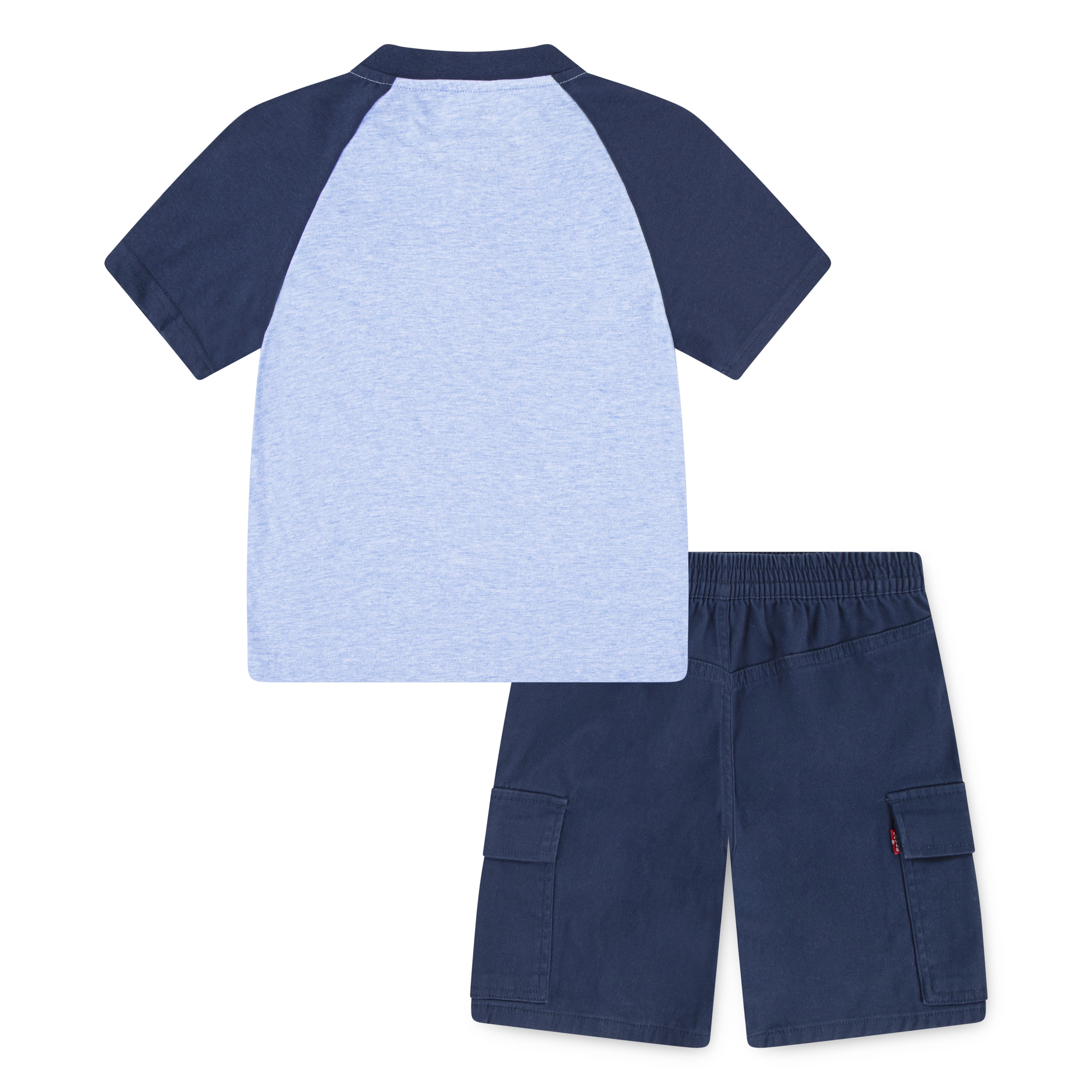 Levi's Boys Raglan Henley Tee & Cargo Short Set, Sizes 4-7