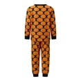thumbnail image 4 of RUINIXCW Family Halloween Pajamas Matching Set Outfit Holiday Jammies Pumpkin Long Sleeve Tops Pants Sleepwear Loungewear for Adult Kids Toddler Baby, 4 of 10