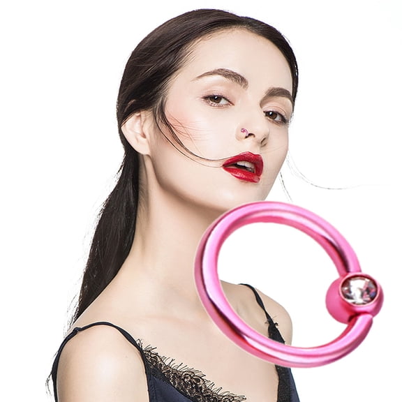 QIQUWOHUL Nose Ring For Single Piercing 20 Gauge Gold Spiral Nose Rings Hoops For Body Piercing Stainless Steel Water Drill Nose Ring For Women Girls