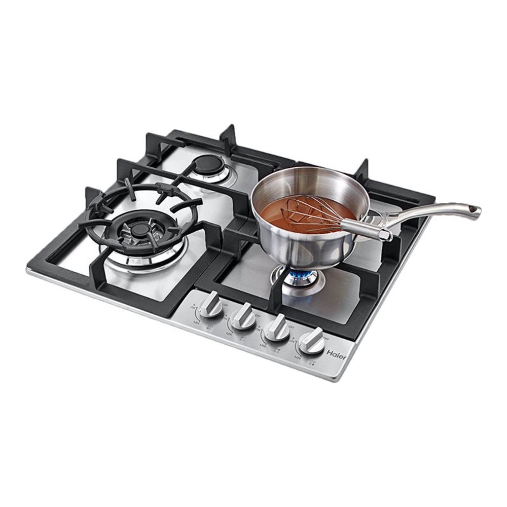 Haier HCC2230AGS Gas cooktop 4 hobs Niche width 22 in depth