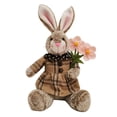 thumbnail image 2 of Conejo de Pascua Festivales de Pascua Regalo Decoración del hogar Estatua decorativa de conejo de peluche chica, 2 of 9