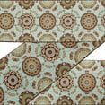 thumbnail image 1 of IBA Indianbeautifulart Green Mandala Kaleidoscope Fabric Lace Dressmaking Velvet&nbsp;Trim&nbsp;Tape Printed Sewing Lace 9 Yards 4 Inches, 1 of 1
