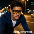 thumbnail image 2 of KANASTAL Over Glasses Sunglasses Night Driving for Men Women Fit over Wraparound Sport Sun GLasses Cycling Yellow Night Vision, 2 of 5