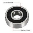 thumbnail image 2 of 8pcs Deep Groove Ball Bearing 6000RS Two Sealed 10x26x8mm Carbon Steel, 2 of 4