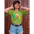 thumbnail image 2 of Girl W Short Hair Portrait T-Shirt Women -Image by Shutterstock, Female Small, 2 of 4