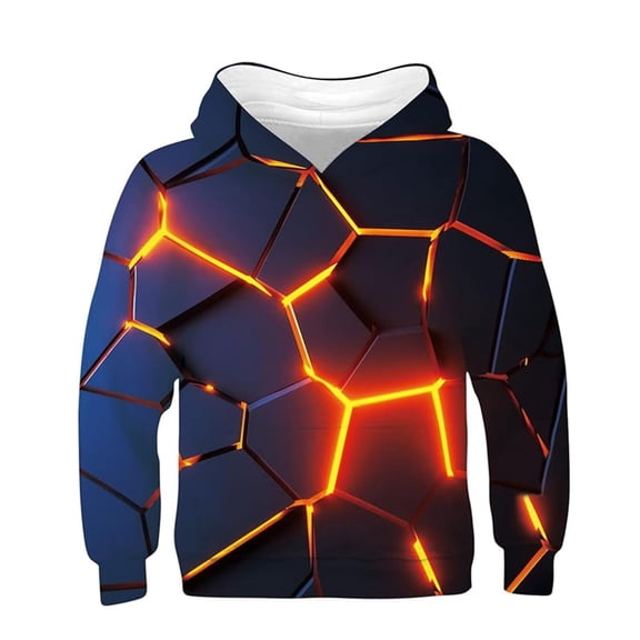 Fiaer Graphic Hoodies for Boy Sweatshirts Gifts Xmas Rapper Cool Things Novelty Stuff Black Red Pullover Hoodie Navy 90