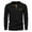Black, variant on TMOYZQ Men's Long Sleeve Shirts Spring Casual Crewneck Pullover T-Shirt Stretch Textured Knit Tee Slim Fit Soft Button Up Blouse Tops with Pocket