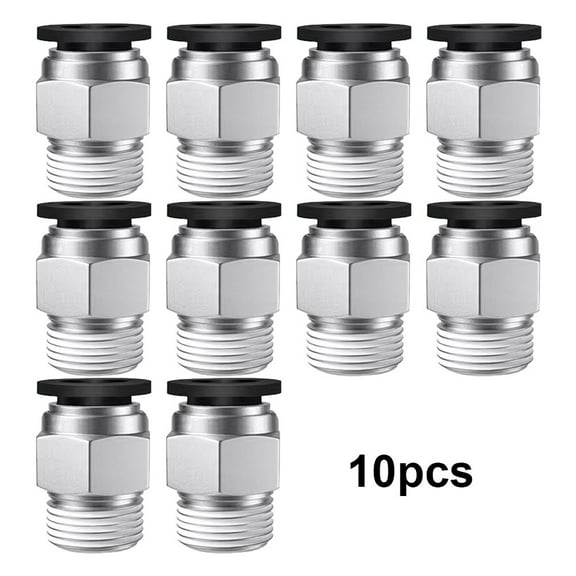 Premium Pc4-M10 Pneumatic Push-In Connectors For 3D Printers - Pack Of