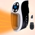 thumbnail image 1 of 2 in 1 Heating&Cooling Heaters for Indoor Use - Space Heater 500W - Portable Heater Plug-In with Led Screen Display - Electric Space Heater for Office and Home, 1 of 5