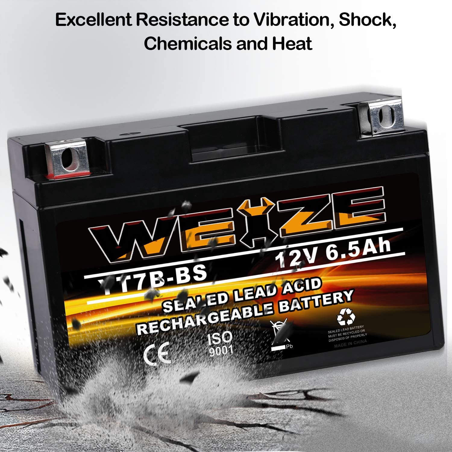 YTX14 BS ATV Battery High Performance - Maintenance Free - Sealed AGM YTX14-BS Motorcycle Battery compatible with Honda Suzuki Kawasaki Yamaha scooter snowmobile