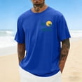 thumbnail image 2 of HONHUZH Mens Summer Tops 2026 Crew Neck Graphic T Shirts Cotton Shirts Short Sleeve Casual T Shirts Lightweight Summer Basic Tees, 2 of 5