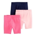 thumbnail image 1 of Pantalones cortos de bicicleta Simple Joys de Carter's Girls 24 Months, color rosa y azul marino, 1 of 1