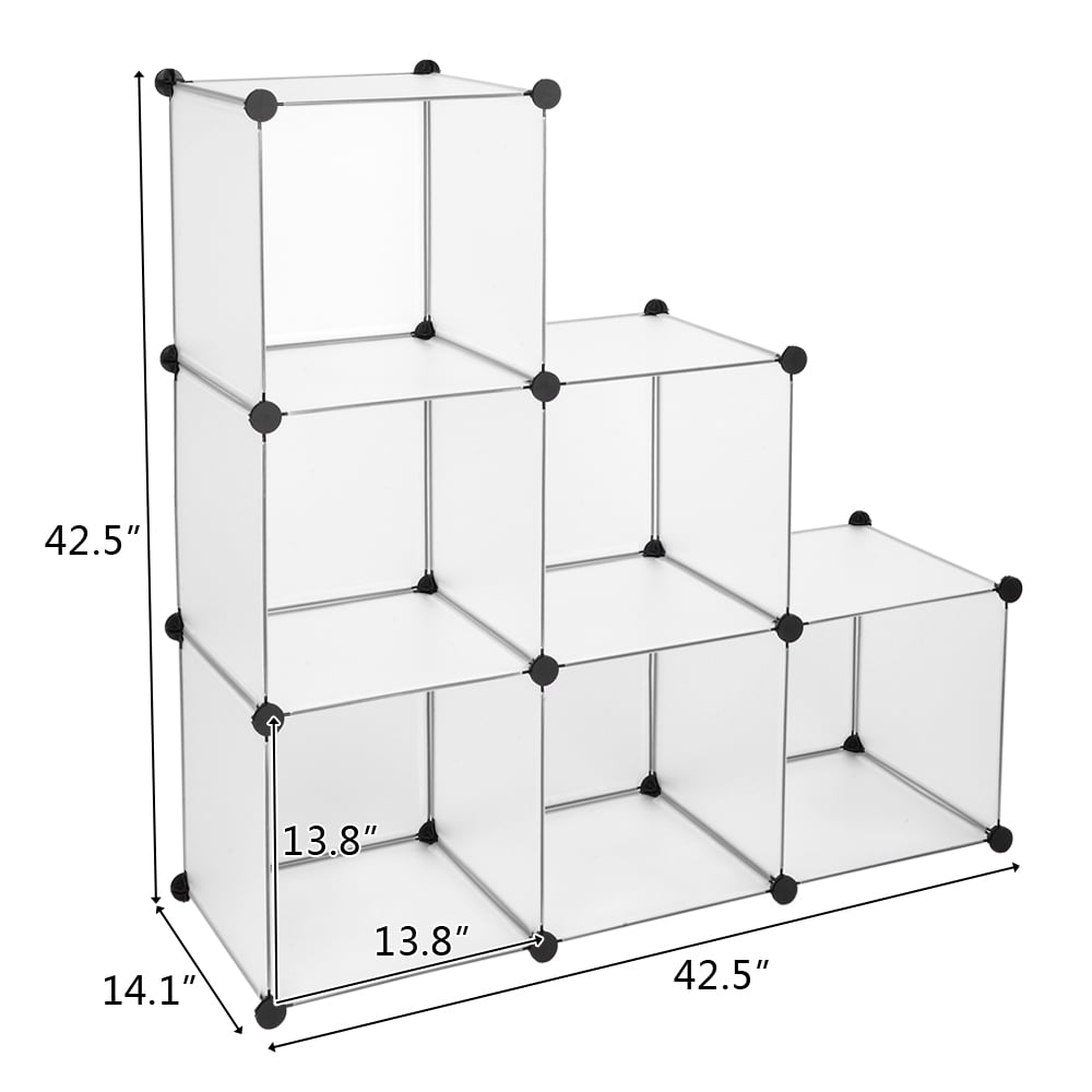 Lowestbest 6 Cube Square Storage Organizer, Bookshelf Closet Organizer Storage Shelves Lowestbest 6 Cube Square Storage Organizer, Bookshelf Closet Organizer Storage Shelves