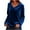 Blue, variant on Dressy Velvet Tops for Women Christmas Party Casual Elegant Blouses Loose V Neck Long Sleeve Vintage T-shirts (XL, Wine)